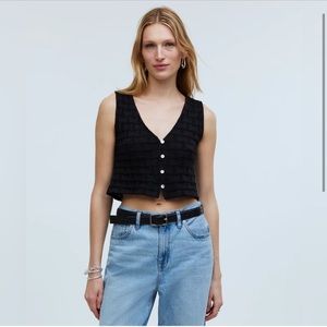 Madewell Basketweave Knit Vest
